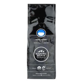 Kicking Horse Coffee - Organic - Whole Bean - Three Sisters - Medium Roast - 10 Oz - Case Of 6