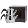 Serenk Modernist Stainless Steel Tea Pot Set