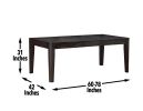 Ally - 5 Piece Dining Set - Dark Brown