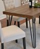 Ashford 7-Piece Dining Set, Hairpin Dining Table with 6 Chairs, 4 Color Options