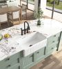 Inch White Farmhouse Sink Deep Apron Sink Undermount Farmhouse Kitchen Sink Single Farm Sink