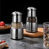 Multi Functional Manual Pepper Mill Convenient Stainless Steel Grinding Bottle Black Pepper Adjustable Grinder Condiment Tool