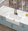 Inch White Farmhouse Sink Deep Apron Sink Undermount Farmhouse Kitchen Sink Single Farm Sink